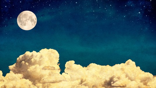 Dream Clouds and Moon
